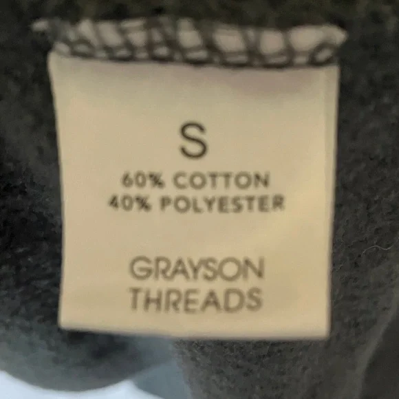 Grayson/Threads: Charcoal Cropped Sweatshirt- S - Picture 11 of 16